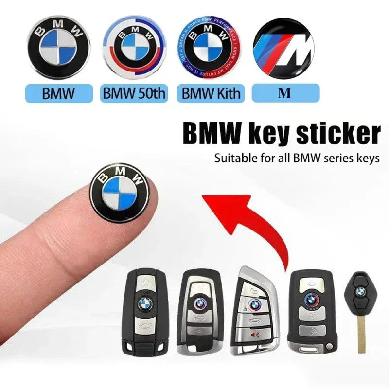 Logo Craft Compatible With Bmw F10 F02 F30 F25 F15 G20 G30 G05 G12 G70 G32 G07 G29 E60 E70 E90 E89 E84 G01 G02 1 2 3 4 5 6 7 Series X1 X3 X4 X5 X6 X7 Z4 Car Key Cover Logo Emble Badge Blue 11mm