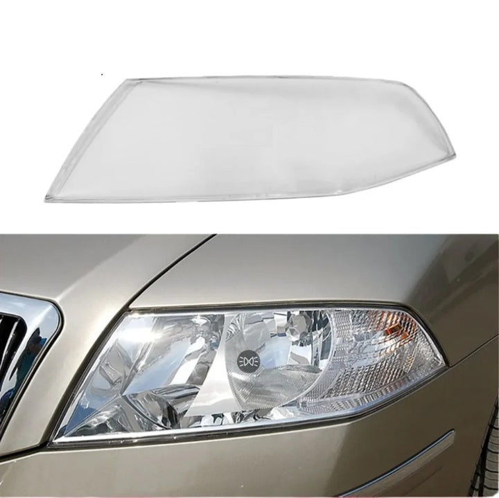 Car Craft Compatible With Skoda Laura 2006-2009 Headlights Headlamp Glass Lens Cover Dust Shell Transparent Plastic Shell Headlamp Replace Left Ddz-skd-a5-l