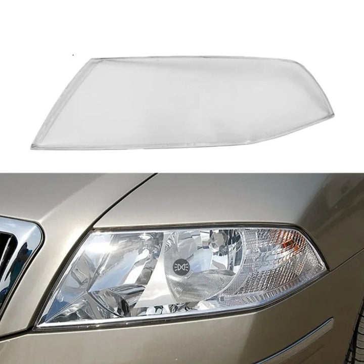 Car Craft Compatible With Skoda Laura 2006-2009 Headlights Headlamp Glass Lens Cover Dust Shell Transparent Plastic Shell Headlamp Replace Right Ddz-skd-a5-r