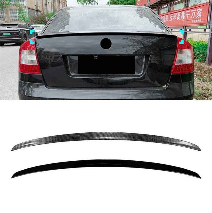 Car Craft Compatible With Skoda Octavia Laura Mk2 2004-2012 Rear Trunk Wing Boot Lip Roof Spoiler Zst-1600 Gb Glossy Black