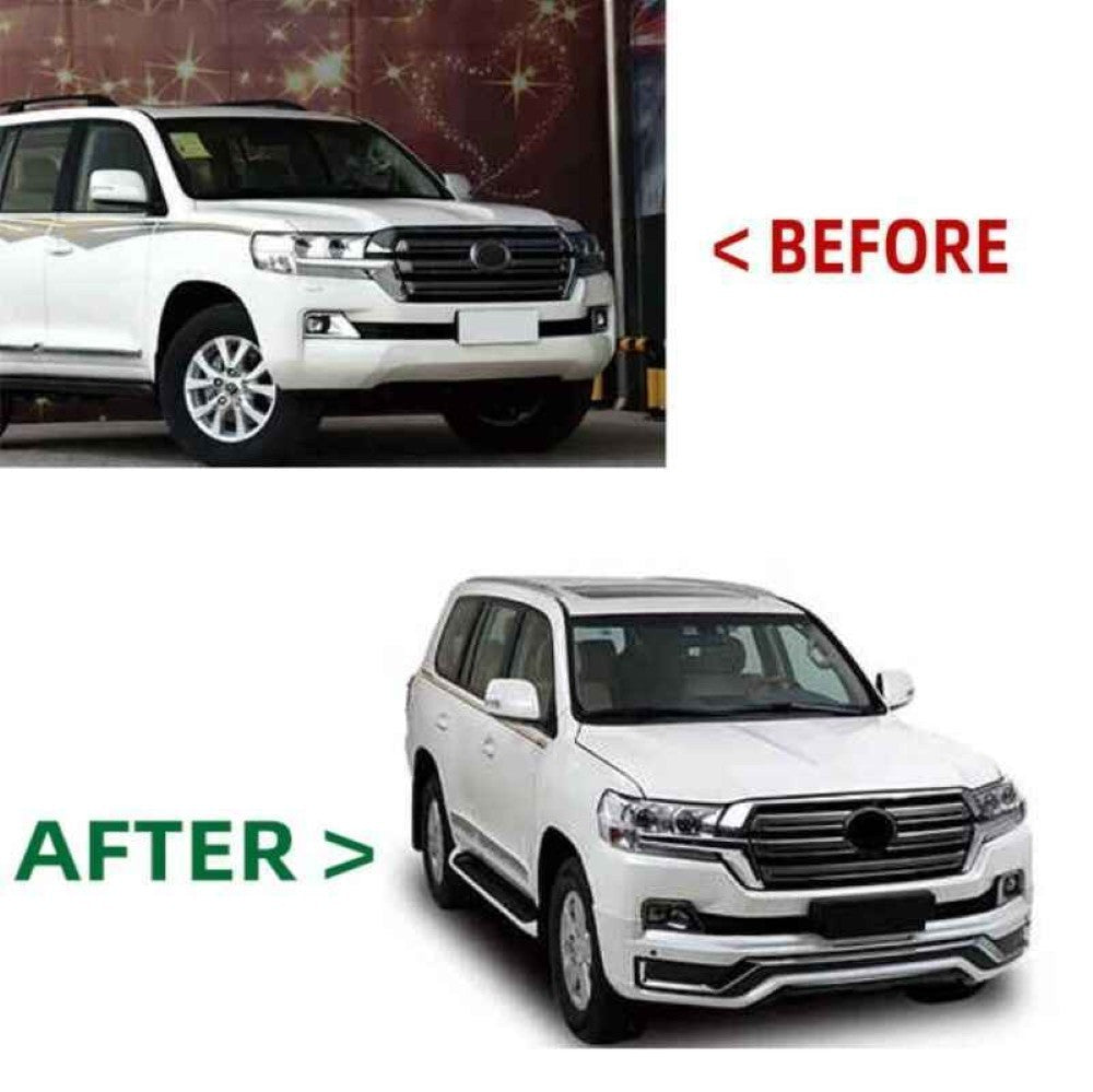 Car Craft Compatible With Toyota Land Cruiser Lc200 Lc 200 2016-2021 Front Bumper Lip Skirt Splitter Trim