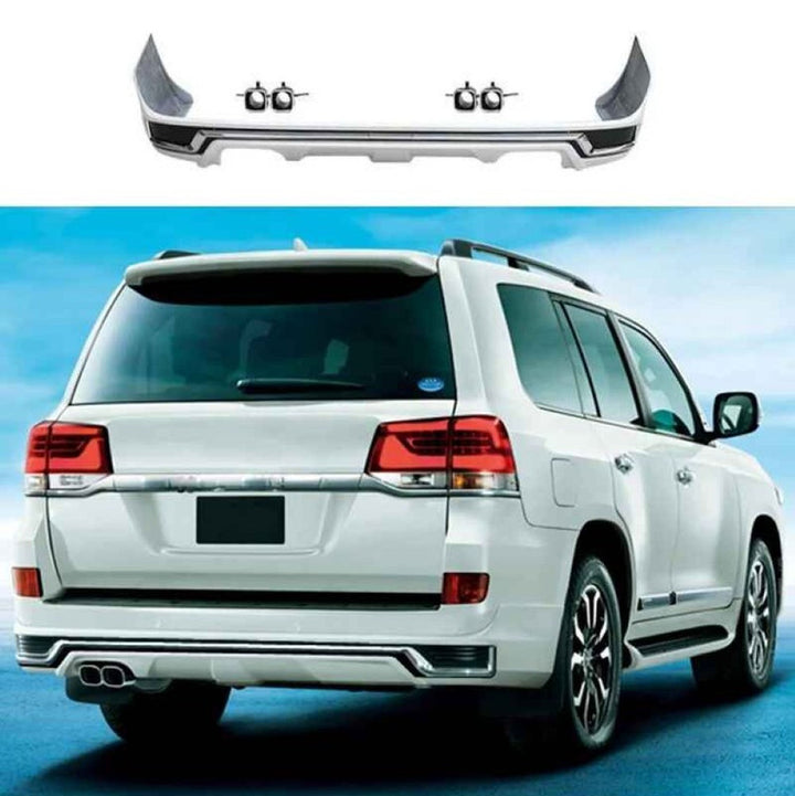 Car Craft Compatible With Toyota Land Cruiser Lc200 Lc 200 2016-2021 Rear Bumper Lip Skirt Splitter Trim