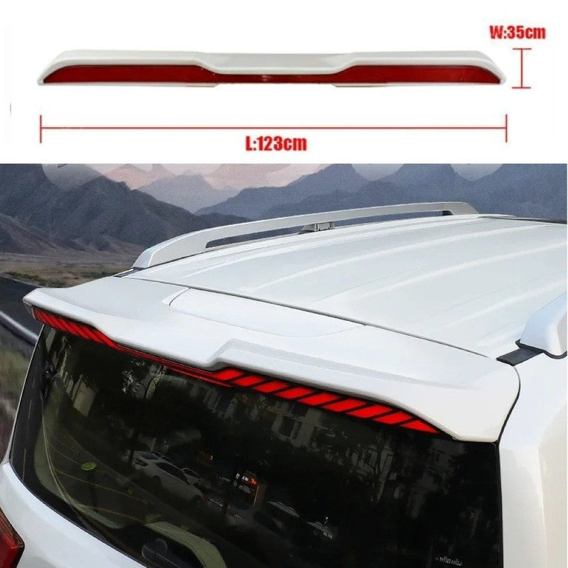 Car Craft Compatible With Toyota Land Cruiser Lc300 Lc 300 2022-2026 Rear Trunk Tail Wing Boot Roof Spoiler With Led Light - CAR CRAFT INDIA