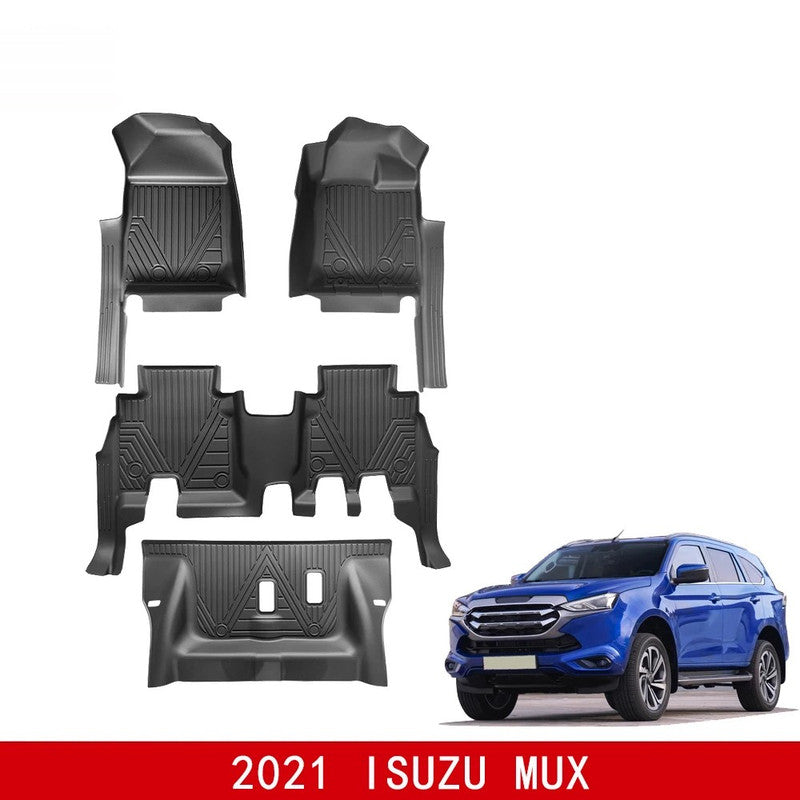 Car Craft Compatible With Isuzu Dmax 2021+ Car Floor Foot Mats Mat Rubber Eco-friendly All Weather 5d Tpe Rhd Carpet Waterproof Anti-slip Full Set Usa 5w-095