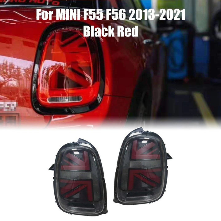 Car Craft Compatible With Mini Cooper F55 2015-2019 Cooper S F56 2015-2019 Cooper S Convertible F57 2015-2019 F Series Led Tail Light Tail Lamp Light 2007-2016 Dynamic Signal Taillight Drl Brake Reverse Union Jack Clear Red