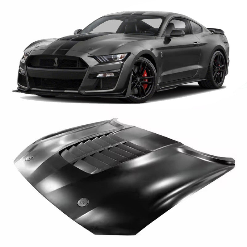 Car Craft Compatible With Ford Mustang 2015-2017 Upgrade Facelift Convert To Gt500 Bodykit Hood Bonnet Gc Must-026
