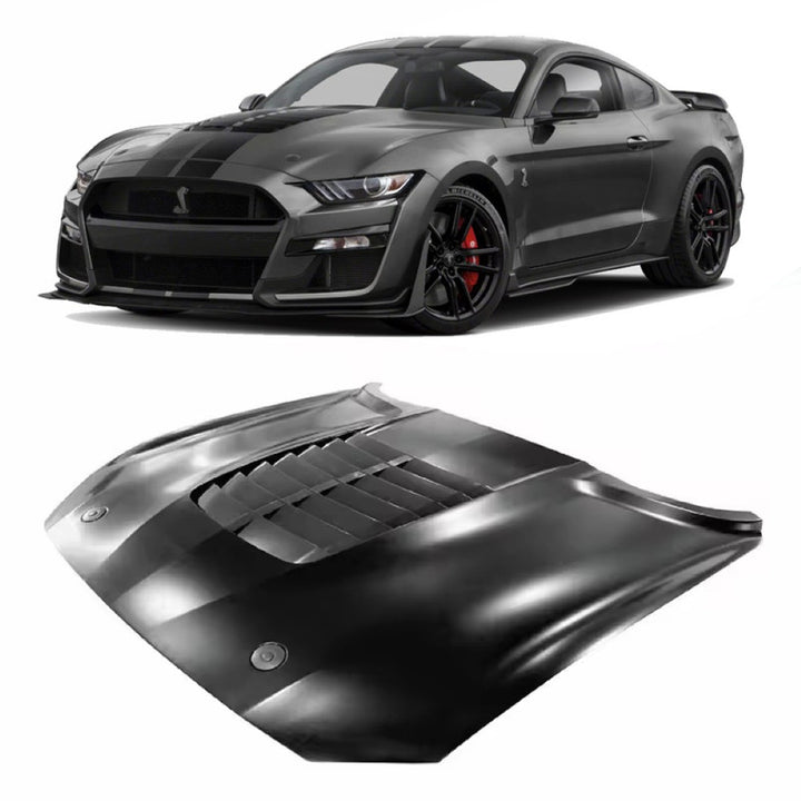 Car Craft Compatible With Ford Mustang 2015-2017 Upgrade Facelift Convert To Gt500 Bodykit Hood Bonnet Gc Must-026