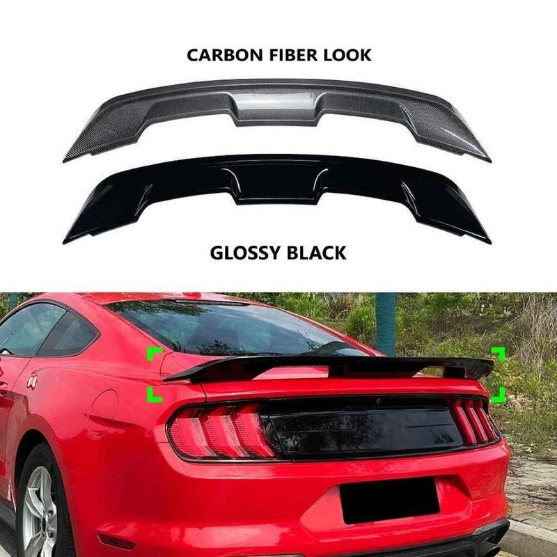 Car Craft Compatible With Ford Mustang 2015-2021 Trunk Wing Lip Boot Rear Spoiler Gt 500 Ar-mustang-005 Zst-1227 Carbon Look Zst-1227 Cf Carbon Fiber Look - CAR CRAFT INDIA