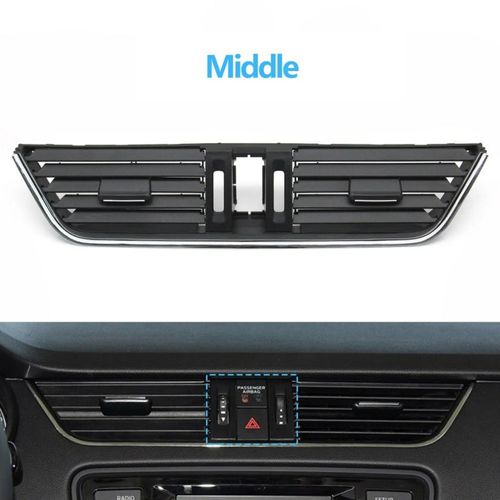 Car Craft Compatible With Skoda Octavia 3 A7 5e Mk3 2014-2021 Car Ac Air Vent Grille Slider Panel Cover 5e0820951c-c Middle Centre Central