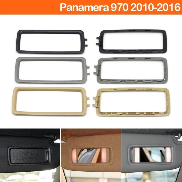 Car Craft Compatible With Porsche Panamera 970 2010-2016 Car Sunshade Bezel Sun Visor Cover Frame Makeup Vanity Mirror Glass Holder Outer Panel Trim Cover 970731031az2-c Luxor Beige
