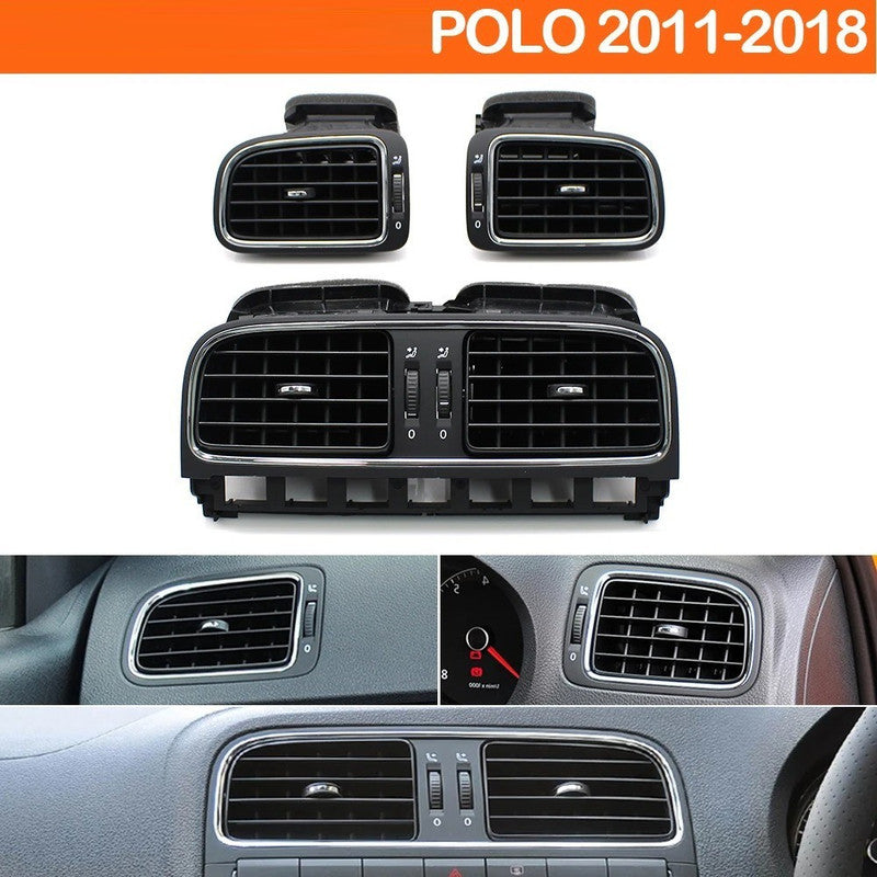 Car Craft Compatible With Vw Volkswagen Polo Vento Ameo 2011-2024 Car Front Air Conditioner Ac Vent Grille Assembly 6r0819703-1 Left