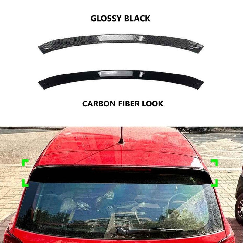 Car Craft Compatible With Vw Volkswagen Polo 2010-2025 Trunk Wing Lip Boot Rear Roof Spoiler Zst-1027 Cf Carbon Fiber Look - CAR CRAFT INDIA