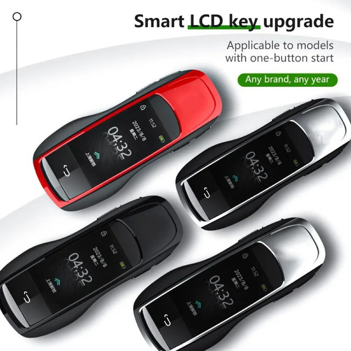 Car Craft Compatible With Audi Bmw Mercedes Jaguar Range Rover Porsche Volkswagen Skoda Volvo Nissan Jeep Maruti Toyota Hyndai Bentley Ferrari Lamborghini Mini Cooper Lcd Led Smart Keyless Key Mh09 Red