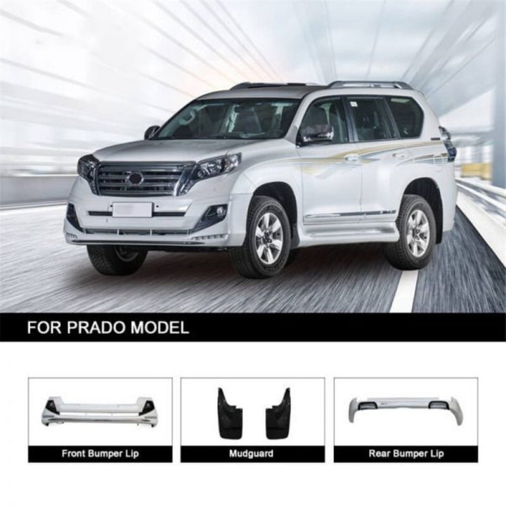 Car Craft Compatible With Toyota Land Cruiser Prado Fj150 2010-2015 Upgrade Facelift Convert To Modellista Bodykit Front Rear Bumper Lip Side Trim Grill Skirt Splitter Trim F010