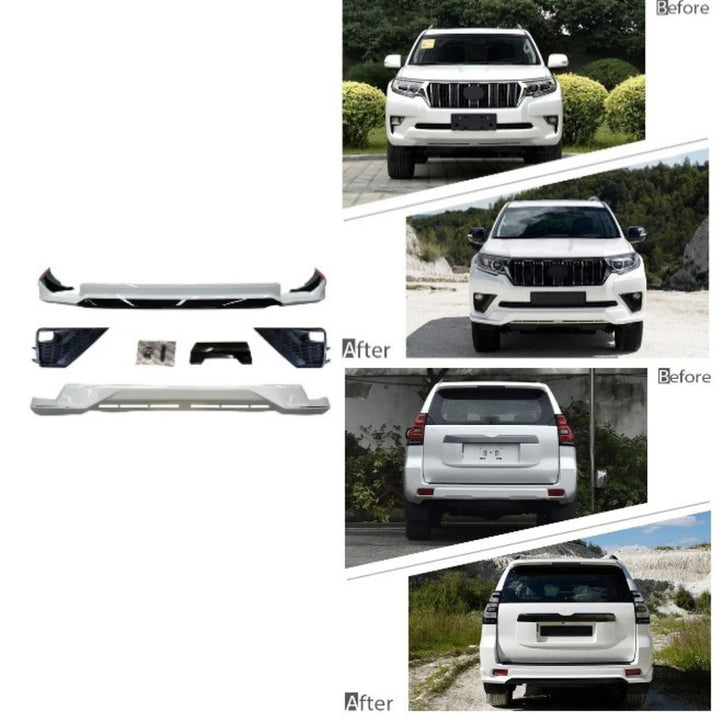 Car Craft Compatible With Toyota Land Cruiser Prado Fj150 2022 Upgrade Facelift Convert To Modellista Style Bodykit Front Rear Bumper Lip Side Trim Grill Skirt Splitter Trim F171