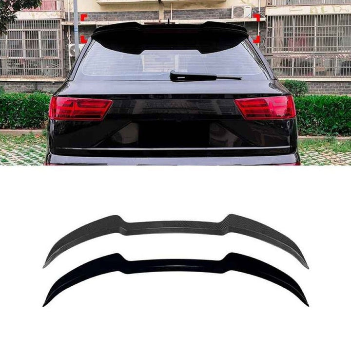 Car Craft Compatible With Audi Q7 Rsa7 Mk2 2016-2021 Rear Trunk Wing Boot Lip Roof Spoiler Zst-1501 Cf Carbon Fiber Look