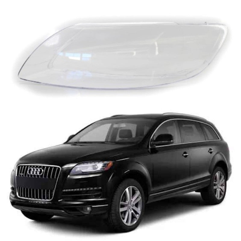Car Craft Compatible With Audi Q7 2006-2014 Headlights Headlamp Glass Lens Cover Dust Shell Transparent Plastic Shell Headlamp Replace Left Ddz-q7-13l