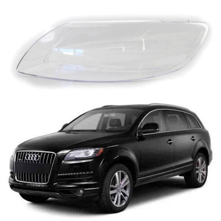 Car Craft Compatible With Audi Q7 2006-2014 Headlights Headlamp Glass Lens Cover Dust Shell Transparent Plastic Shell Headlamp Replace Left Ddz-q7-13l
