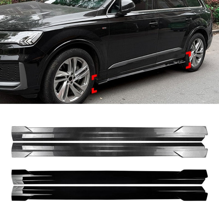 Car Craft Compatible With Audi Q7 Sq7 Mk2.5 2020+ Side Skirt Splitter Trim Running Board Zst-1559 Gb Glossy Black