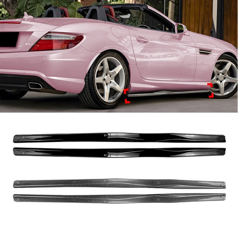 Car Craft Compatible With Mercedes Benz Slk W172 R172 Pre-facelift 2011-2015  Side Skirt Splitter Trim Running Board Zst-1353 Gb Glossy Black CC-10940