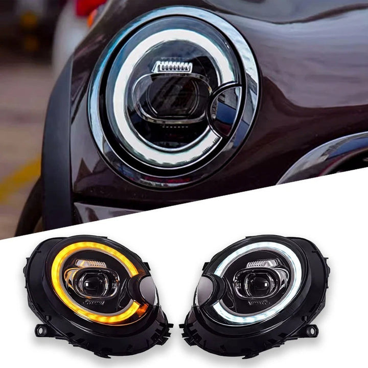 Car Craft Compatible With Mini Cooper R55 R56 R57 2007-2013 Car Front Upgraded Head Light Lamp Xenon Headlight Retrofit Upgrade Modified Led Drl Hid - CAR CRAFT INDIA