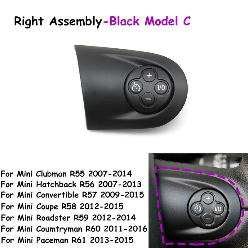 Car Craft Compatible With Mini Cooper Clubman R55 R56 R57 R58 R59 Coumtryman R60 R61 Car Steering Wheel Multifunction Cruise Control Switch Button Assembly 32309289676-q2 C Right C CC-9695 - CAR CRAFT INDIA