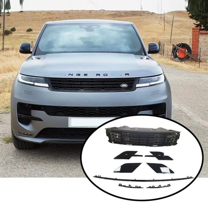 Car Craft Compatible With Land Range Rover Sport Rrs 2023+ L461 Upgrade Svr Grill Hood Bonnet Fender Vent Skirts Trim Lip Black Kit