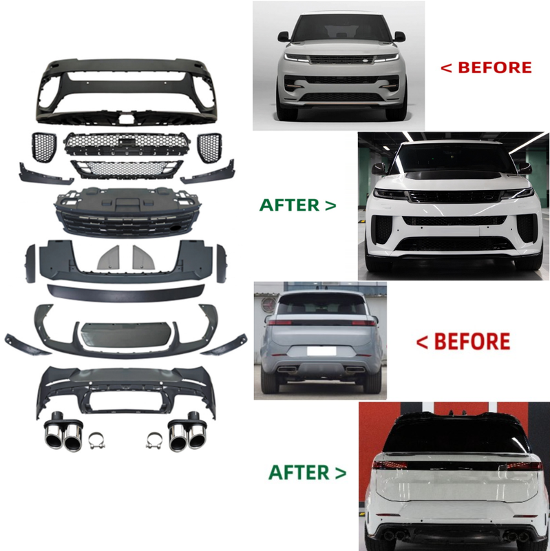 Car Craft Compatible With Land Range Rover Sport Rrs 2023+ L461 Upgrade To Sva Bodykit Bumper Grill Diffuser Exhaust Tip Pipe
