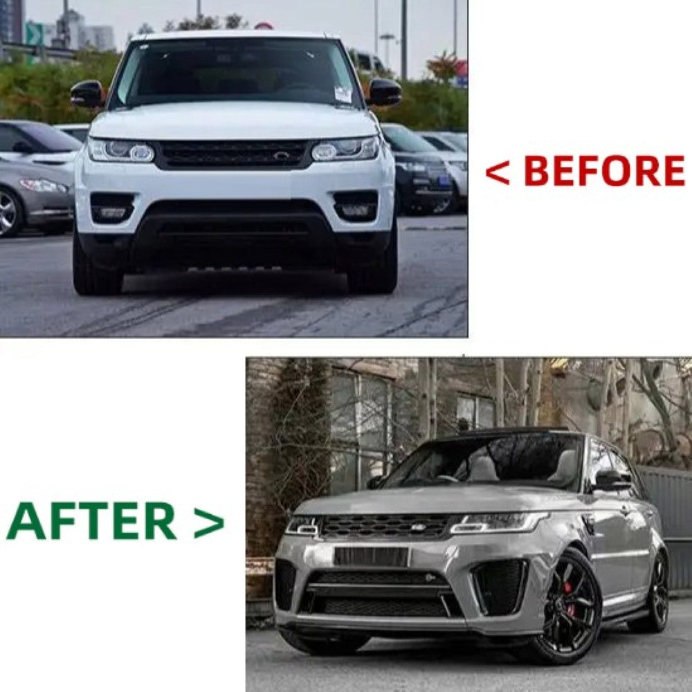 Car Craft Compatible With Range Land Rover Sport L494 2014-2017 Upgrade Facelift Convert To 2018-2022 Svr Style Bodykit Bumper Headlight Taillight - CAR CRAFT INDIA