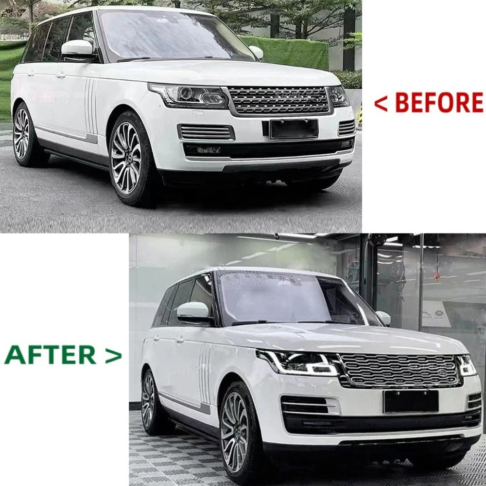 Car Craft Compatible With Range Land Rover RR Vogue L405 2013-2017 Upgrade Facelift Convert To 2018-2022 Sva Bodykit Bumper Headlight Taillight Side Skirts Grill CC-5839 - CAR CRAFT INDIA