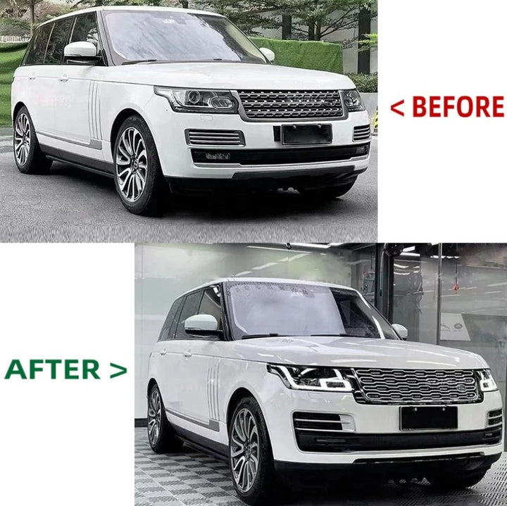 Car Craft Compatible With Range Land Rover RR Vogue L405 2013-2017 Upgrade Facelift Convert To 2018-2022 Sva Bodykit Bumper Headlight Taillight Side Skirts Grill CC-5839 - CAR CRAFT INDIA