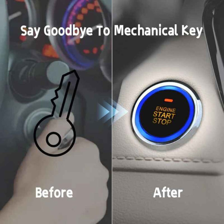Car Craft Compatible With Car One-way 12v Car Pke Engine Remote Starter With Keyless Entry And Alarm System App Control And Remote Control Function Q6b