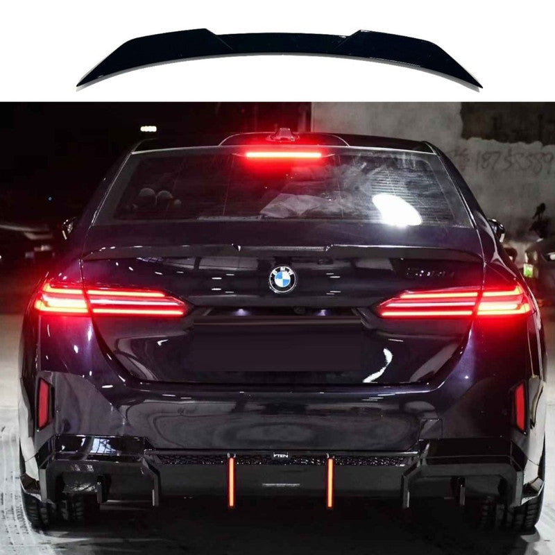 Car Craft Compatible With Bmw 5 Series G60 2024+ Trunk Wing Boot Lip Spoiler Trim Skirts V Ten Vten Style - CAR CRAFT INDIA