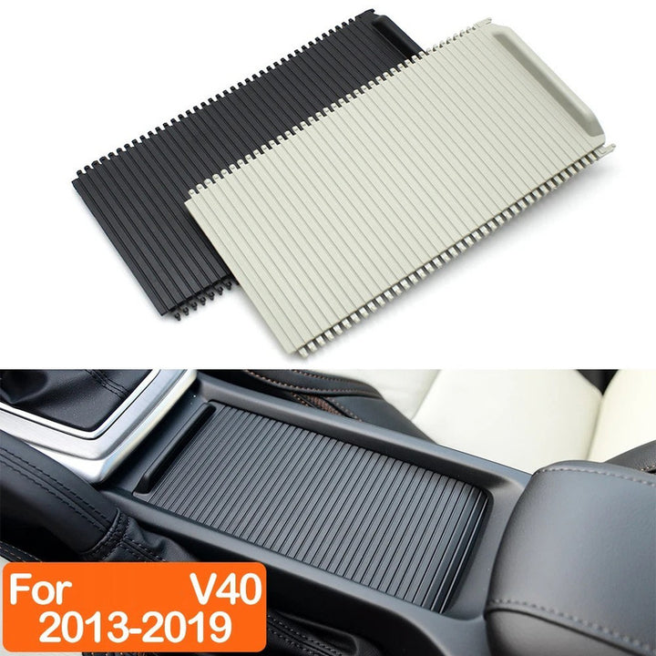 Car Craft Compatible With Volvo V40 2013-2019 Car Interior Central Cup Drink Holder Slide Roller Blind Cover 31307646-2 Biege - CAR CRAFT INDIA