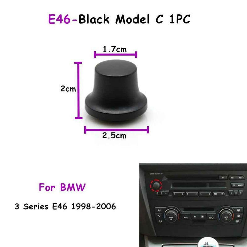 Car Craft Compatible With Bmw 3 Series E46 1998–2006 Car Dashboard Cd Player Radio Audio Volume Rotary Switch Button Knob Model C 65126924906 - CAR CRAFT INDIA