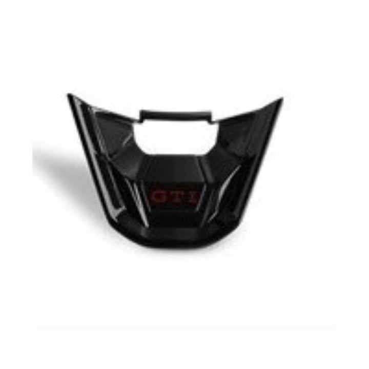 Car Craft Compatible With Volkswagen Virtus Arteon Golf 8 Vw Id.3 Passat B8 T-cross Tiguan Touareg Vw T6 Steering Wheel Trim Badge Logo Gti Line Black