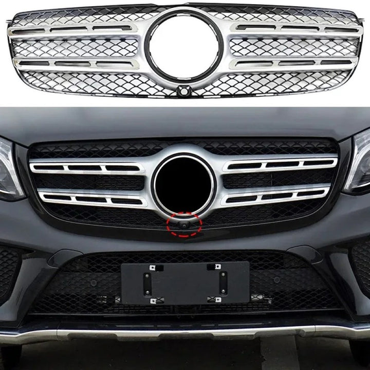 Car Craft Compatible With Mercedes Benz Gls W166 X166 2016-2019 Upgrade Front Bumper Amg63 Show Grill X166-013 Amg Black
