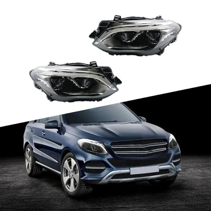 Car Craft Compatible With Mercedes Benz Gl W166 2012-2015 Car Front Upgraded Head Light Lamp Xenon Headlight Retrofit Upgrade Modified Led Drl Hid Maybach Style X166-010