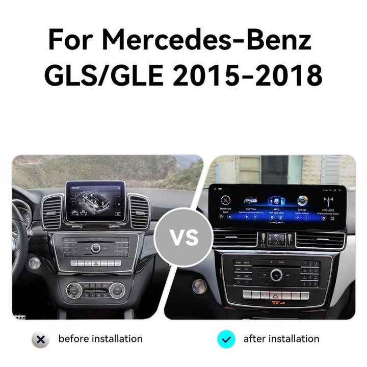 Car Craft Compatible With Mercedes Benz Gle Gls W166 X166 2016-2019 Digital Infotaiment Touch Screen Android Multimedia Player Gps Navigation Radio Carplay Android Auto 12.3 Inch Android 13, 8 Core 4gb+64gb