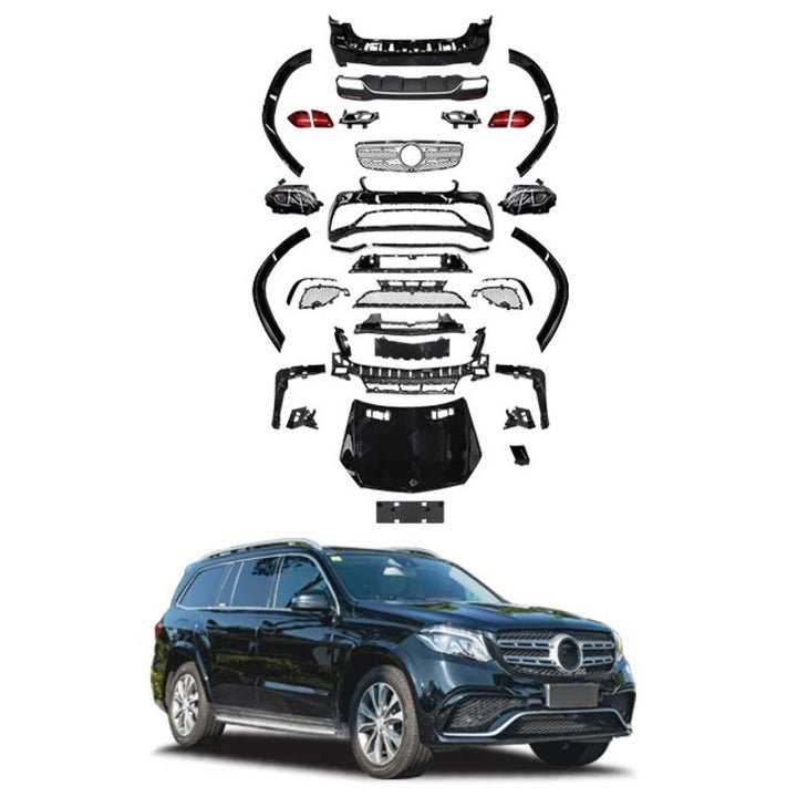 Car Craft Compatible With Mercedes Benz Gl W166 2012-2016 Upgrade Facelift Convert To Gls W166 Amg Bodykit Bumper Headlight Taillight Trunk Skirts 1:1 CC-8540 - CAR CRAFT INDIA