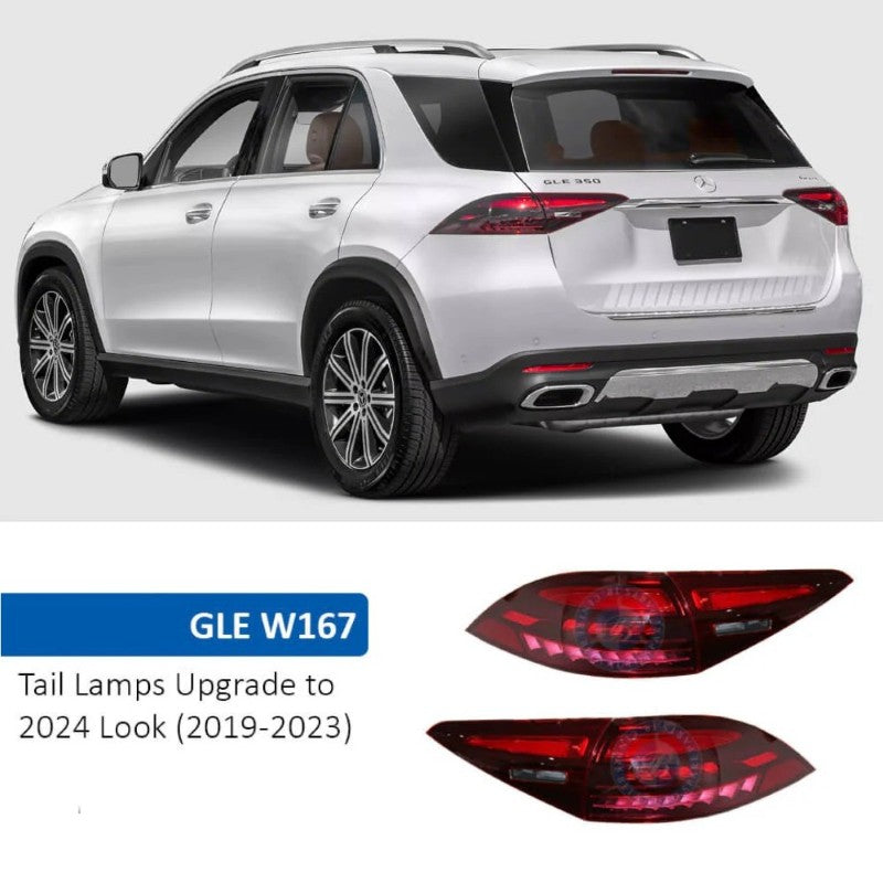 Car Craft Compatible With Mercedes Benz Gle Class W167 X167 C167 2019-2024 Car Rear Upgraded Tail Light Lamp Xenon Taillight Retrofit Upgrade Modified Led Drl Hid Light 2025 Style Shy - CAR CRAFT INDIA