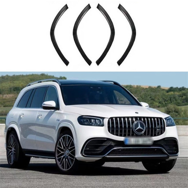 Car Craft Compatible With Mercedes Benz Gls W167 X167 2019-2025 Front Rear Bumper Upgrade Convert To Gls Amg63 Amg Bumper Wheel Arch Trim Eyebrow W167 Gls Amg63 Wheel Arch - CAR CRAFT INDIA