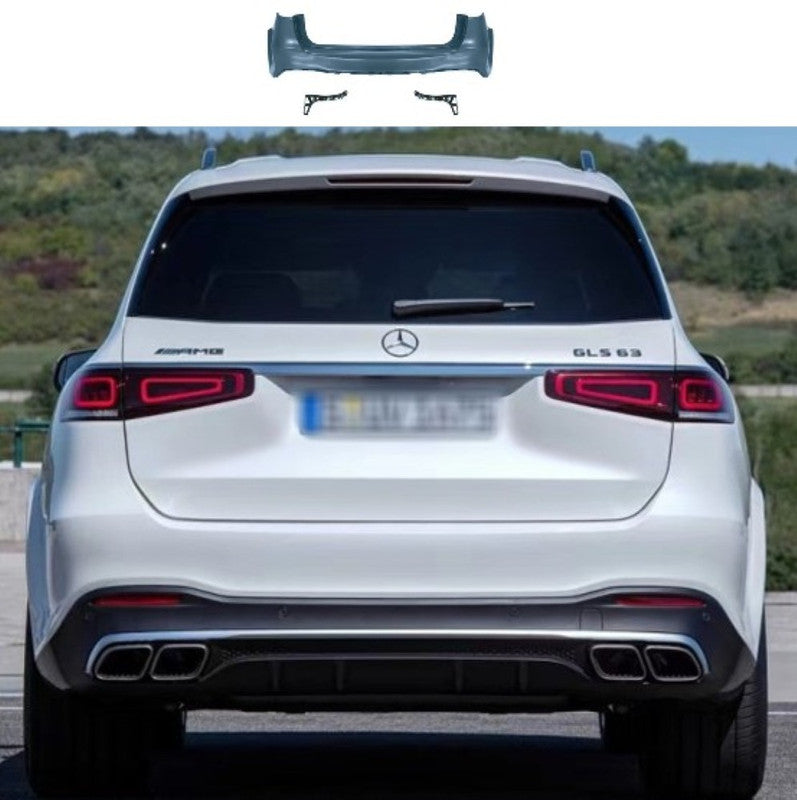 X167 Rear Tvs Gls W167 X167 2019-2025 Rear Bumper Upgrade Convert To Gls Amg63 Amg ...