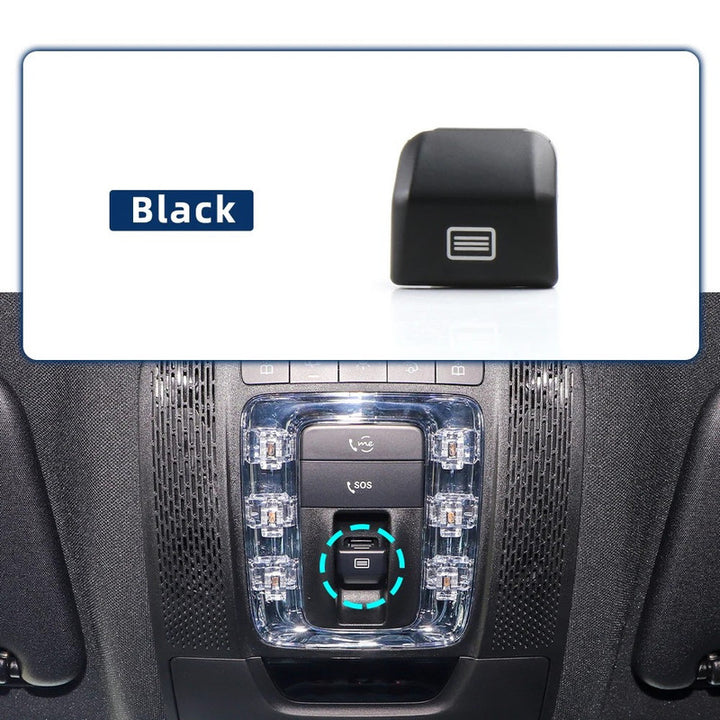 Car Craft Compatible With Mercedes Benz Gle Gls W167 2019-2025 Car Sunroof Window Roof Control Panel Switch Button Control Panel Switch Cover 00090089389051-1 Black CC-9016