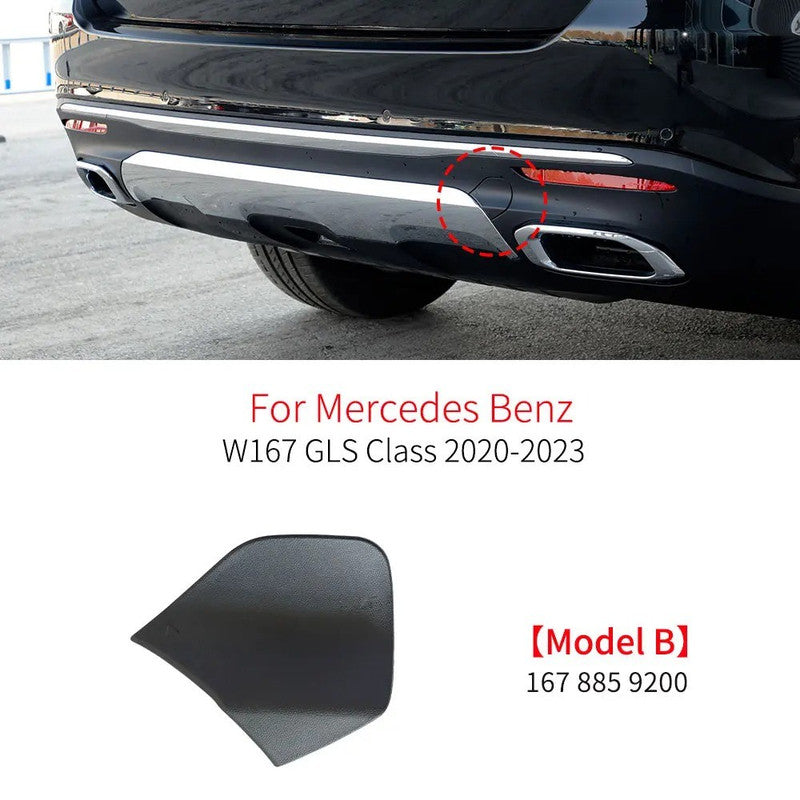 Car Craft Compatible With Mercedes Gls W167 X167 2019-2023 Rear Bumper Tow Towing Tochan Hook Cover Cap 1678856600 Unpainted - CAR CRAFT INDIA