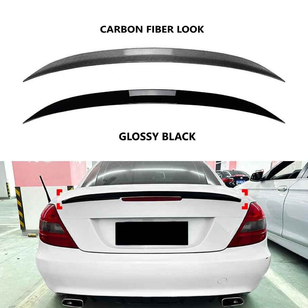 AMG Style Rear Boot Trunk Spoiler For Mercedes-Benz R171 SLK 2005-2011 – Unbranded ABS Plastic – Black