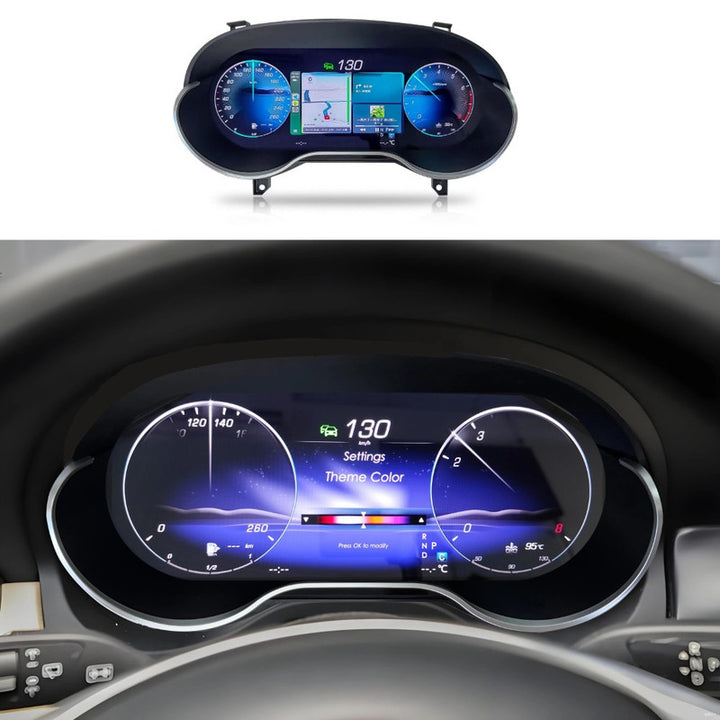 Car Craft Compatible With Mercedes Benz A Class W176 Gla W156 X156 Cla W117 C117 2014-2019 Lcd Led Digital Speedometers Cluster Meeter Display Screen Instrument Panel Player With Carplay And Android Auto