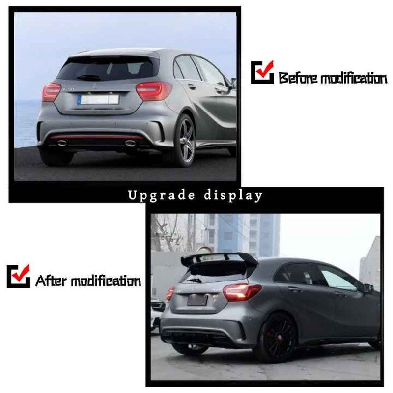Car Craft Compatible With Mercedes Benz A Class W176 2012-2016 Rear Bumper Upgrade Convert To Amg Amg45 Bumper Bodykit GC W176-007