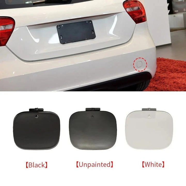 Car Craft Compatible With Mercedes Benz A Class W176 2013-2018 Car Rear Bumper Tow Towing Tochan Hook Cover Cap Unpainted 1768850222
