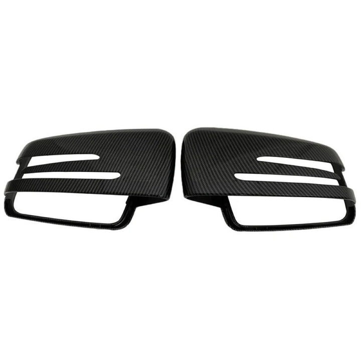 Car Craft Compatible With Mercedes A B C E S Cla Gla Class W176 W246 W204 W212 W221 W117 C117 W156 X156 2010-2018 Rear View Case Wing Cap Shell Housing Mirror Covers Replacement Style Carbon Fiber Look